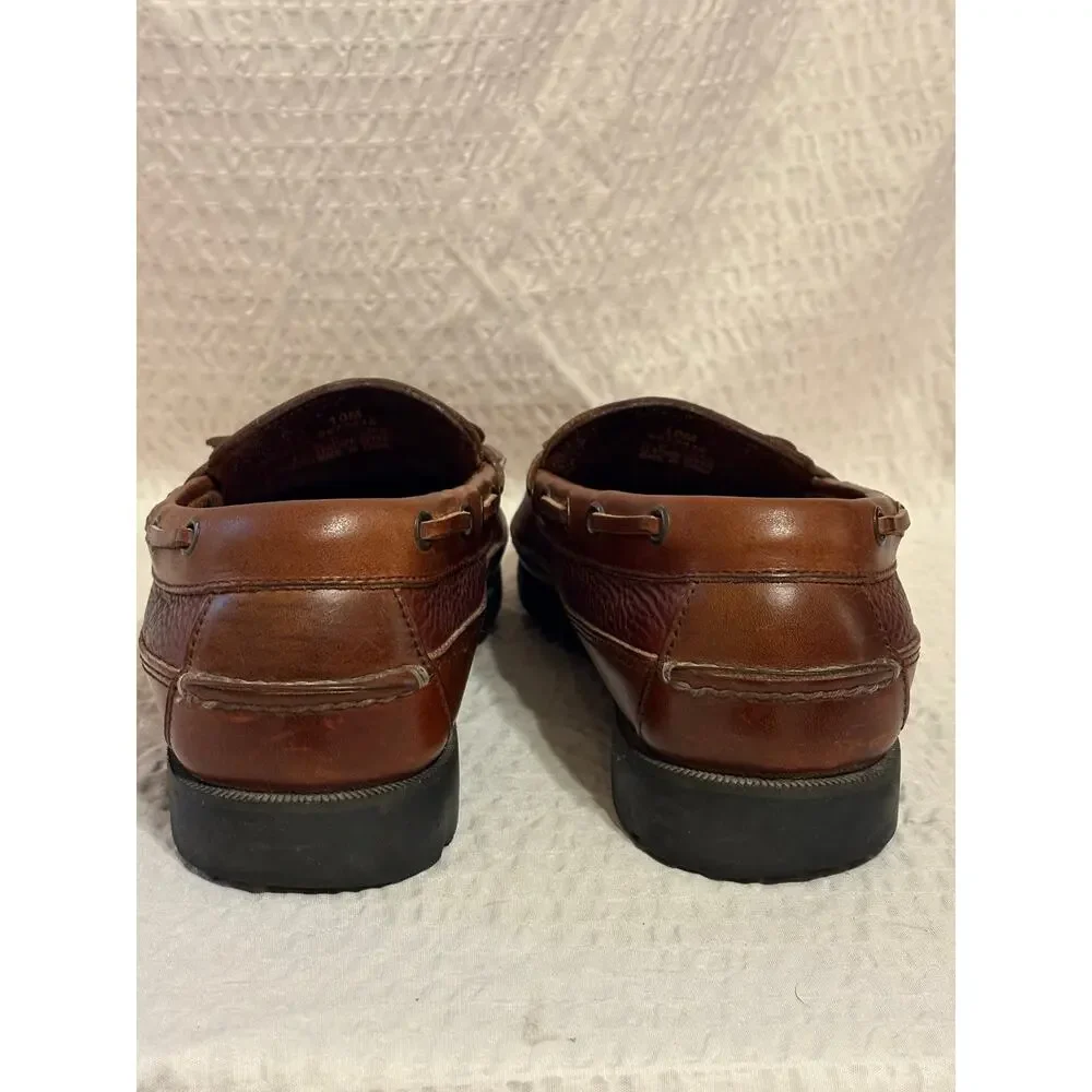 Sperry Top-Sider Lakewood Kiltie Tassle Boat Shoes Loafers Brown Leather Mens 10